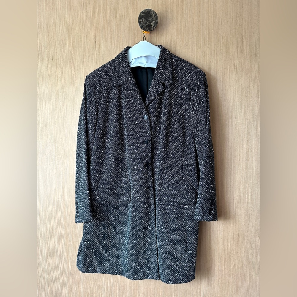 Elisabeth by‎ Liz Claiborne Tweed midi coat